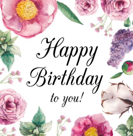 Happy Birthday to you Floral Images