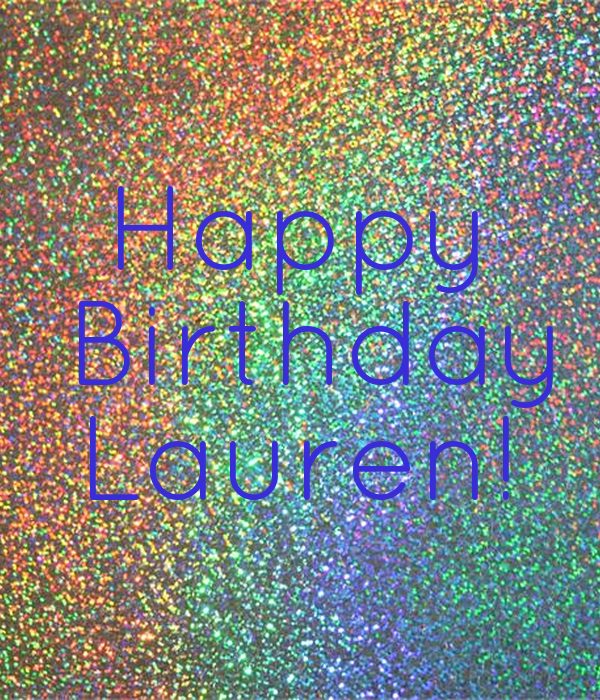 Happy Birthday Lauren 